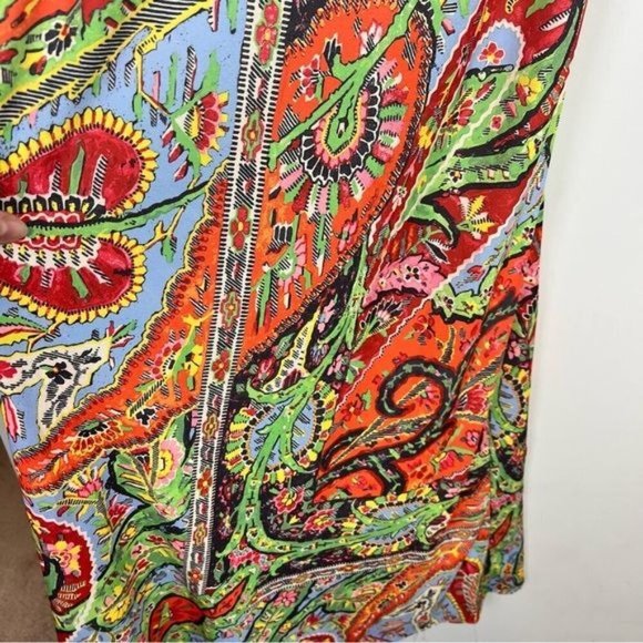 Rhode Jemima Paisley Crepe Midi Dress Size 0 Festival Of Love - Picture 6 of 14